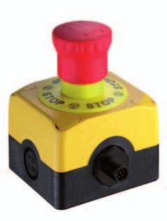ESB200, ESB210 Safety Switches Important technical data, overview Type Housing material E-Stop command device in accordance with EN 60947-5-5 and EN ISO 13850 Fiberglass-reinforced plastic,