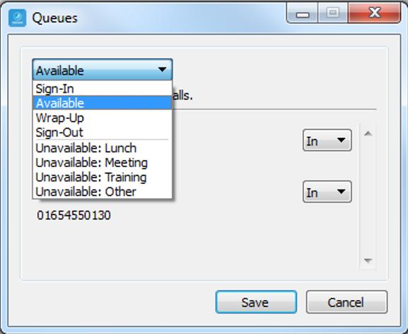 Queues (Call Centre & Call Queue Groups) The PC Client can be used with Call Queue Groups and Call Centre on Horizon (the corresponding agent licence is required for each).