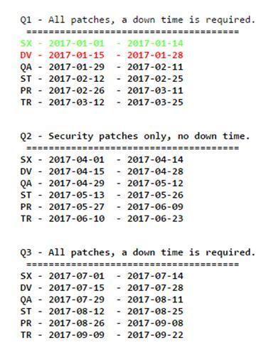 HOW WE PATCH OUR SERVERS - SCHEDULING A small shell script generates
