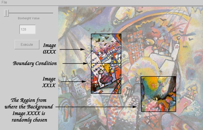 Figure 9: The interface of the tiled texture image synthesis system.