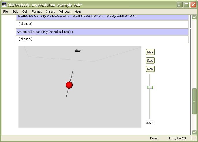 To specify the rotation of an object, the visualization package uses two points. One is the position of the object, frame_a, that has been demonstrated earlier.