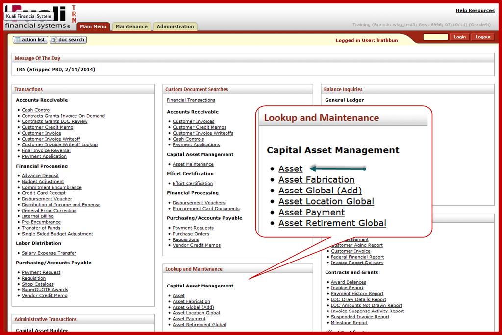 Asset Lookup Process The Asset Lookup edoc is used to search for Capital and Non-Capital Assets (including controlled property).