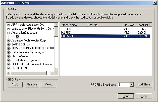 E 6 Think & Do Profibus Network Setup When this window comes into view, insert the diskette and select the A: drive in