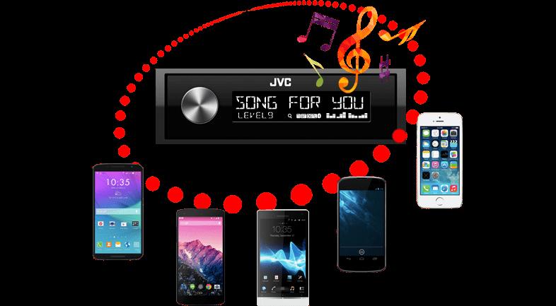 JVC Streaming DJ Connect up to 5 Bluetooth