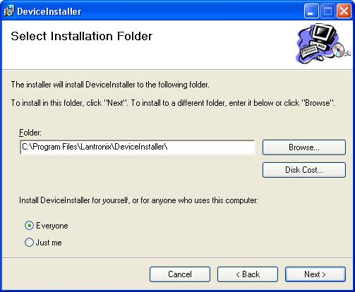 Ethernet Communication 4. If a DeviceInstaller is already installed on the system, a different window will appear allowing the repair or removal of the installed software (see Figure 13).