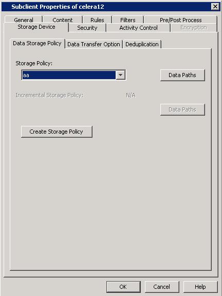 If you do not have Storage Policy created, click Create Storage Policy. 9. 1. Click Create Storage Policy. 2.
