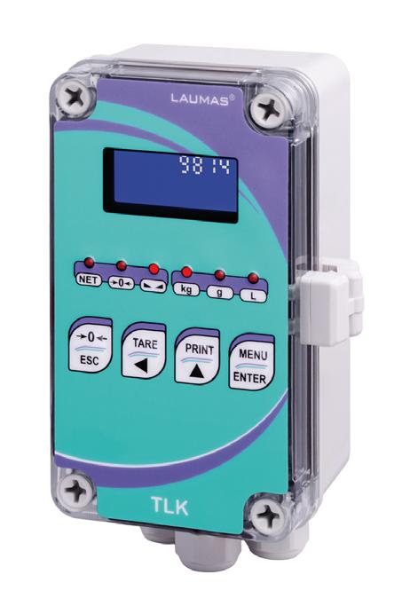 TLK DIGITAL WEIGHT TRANSMITTER - RS485 - RS232 Weight transmitter in IP65 polycarbonate box with 3 PG9 cable glands (on request IP67 version).