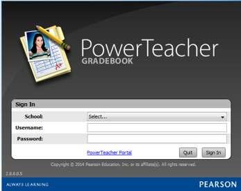 The gradebook will open. Close the gradebook Exit Power Teacher Go back to the Power Teacher icon on your desktop.