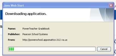 The old launch will still allow you to enter your gradebook. You do not want to update Java. You will say later to the prompt.