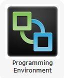 Using the Programming Environment The CPE is accessed by clicking the Programming Environment icon available under the ICT tab: Please note, this