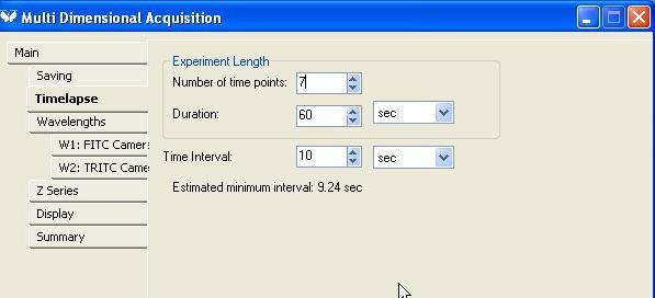 The estimated minimum interval is determined by the imagi