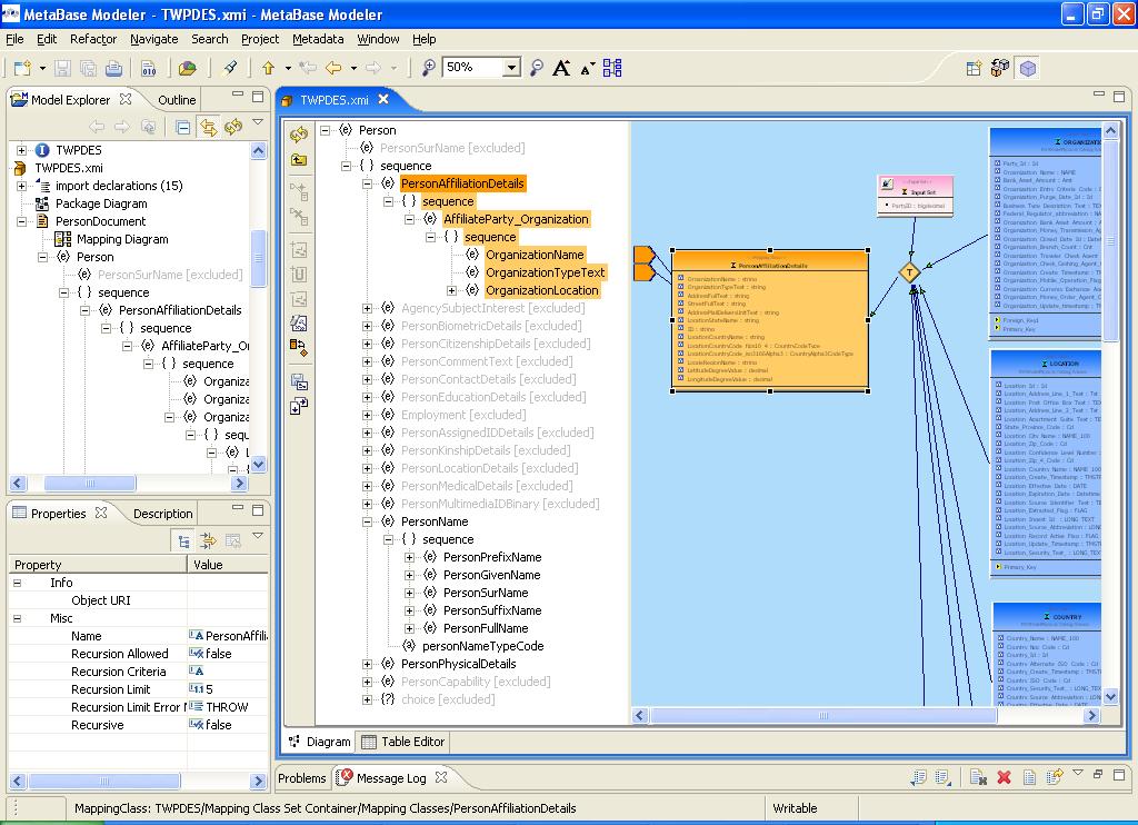 Map Data Sources to XML MetaMatrix Designer for XML-centric Data Services Model XML Docs, Schemas Build