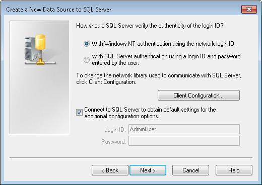 Configuring the Database Client Software 7.