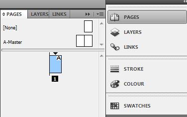 PAGES, COLUMNS AND GUIDES The Pages Toolbar In InDesign, you can use the pages toolbar to add or delete pages, change the order, and apply Master pages.