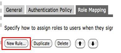 will be added > Click on Roll Mapping. Under the Role Mapping tab, select on the New Rule button.