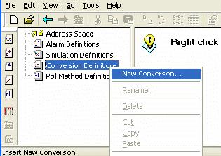 Conversion Definitions 7.1.2 Creating a New Conversion Definition To create a new conversion definition: 1.