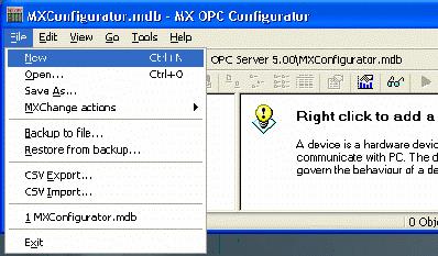2.2 Creating Configuration Databases The Configurator uses Microsoft Access configuration databases.
