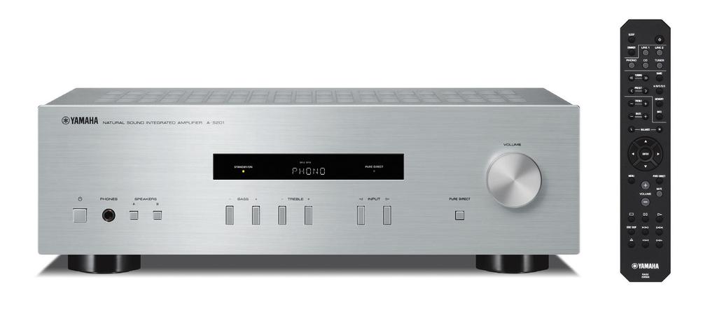 Integrated Amplifier A-S201 High sound quality and sophisticated design based on Yamaha s rich experience and high-end model concepts. A HiFi Amplifier for enjoying excellent sound.