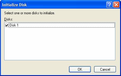 STEP3: Right-click the red-squared block and selects Initialize Disk.