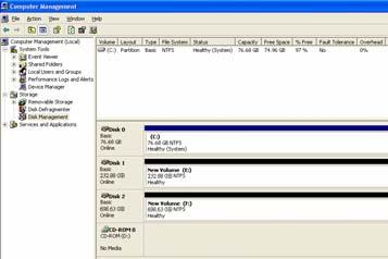 STEP7: When new partition is completed, the hard drive will be recognized as a