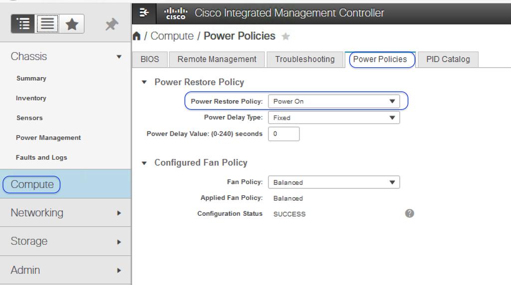 14. On the Summary page, check the running versions of the BIOS and IMC firmware to verify that these versions meet the requirements for Cisco HyperFlex and Cisco Intersight deployment.