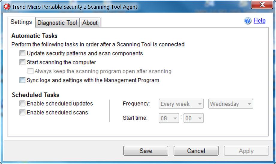 Trend Micro Portable Security 2 User's Guide Procedure 1. From the Windows Start Menu, select All Programs > Trend Micro Portable Security 2 Scanning Tool Agent. Note 2. Select Uninstall.
