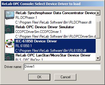 Driver Choose IEC-61850 Device