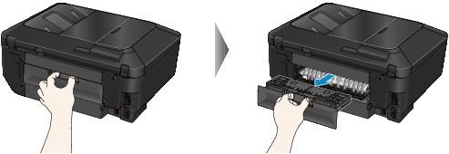 1312 Cause The paper loaded in the cassette (lower) is jammed. Action If the paper loaded in the cassette (lower) is jammed, remove the paper following the procedure below.