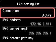 Cannot Detect the Machine with the Wired LAN: Check 4 Is the machine connected to the router? By using the operation panel of the machine, make sure that the machine is connected to the router.