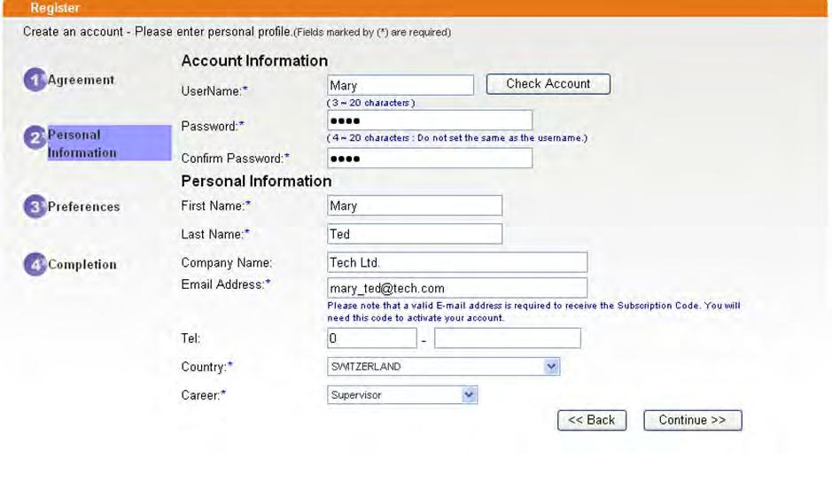 2. Check to confirm that you accept the Agreement and click Accept. 3.