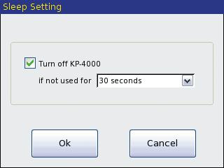 Displaying the Settings Screen You can adjust the settings of the KP-4000 whenever you like by pressing and holding both