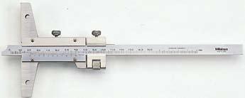 Vernier epth Gage SERIES 52 Base and measuring faces are hardened and micro-lapped. Made of hardened stainless steel. Optional wider extension bases are available.