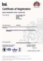 INTRODUCTION ISO 9001:2015 Quality Guaranteed In 2016 Bowers achieved the latest ISO 9001:2015 Quality Management Systems Standard at its Bradford manufacturing facility.
