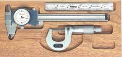 Tool Kits Order No. 64PKA8A ( Tool Kit) Item No. Description 182-12 6" Steel Rule (16R) 13-177 Micrometer (Ratchet Thimble) (Range -1, Graduation.