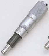 Micrometer Heads SERIES 149 Common Type in Small Size with Carbide-Tipped Spindle Carbide tipped measuring face. Range Order No.
