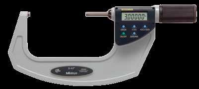 c Quickmike SERIES 293 IP-54 ABSOLUTE Digimatic Micrometers The Quickmike provides a speedy spindle feed of 1mm /.4 per thimble rotation as compared to the conventional micrometer with.5mm /.