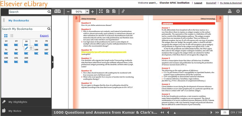 figure27 My Bookmarks pop-up appears Place the cursor in