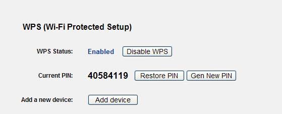 5.4 WPS This section will guide you to add a new wireless device quickly to an existing network by WPS (Wi-Fi Protected Setup) function. Step 1.