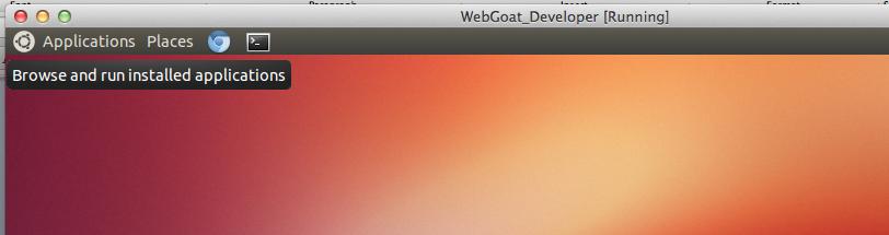 Start the WebGoat_Development VM Login to the VM User: webgoatdev