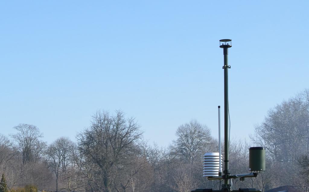 IMS4 Automatic Mobile Weather Station for military usage FEATURES: Military class equipment Military design optional Aviation weather observation Climatological observation Synoptic observation