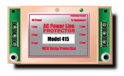 299-401-11 Rev.A SurgeFree TM M O D E L S 400 Series Equipment Level Protection The 400 Series installed at or within a piece of equipment (PLCs, fire alarm monitoring systems, security controls, etc.