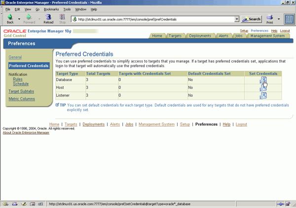 3. Enter the following values for your orcl.oracle.com database then click Test.