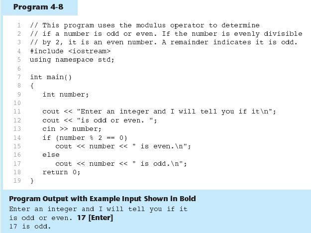 THE if/else STATEMENT MODULUS OPERATOR 15 THE if/else