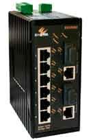 EX35000 Series 8-port Gigabit Industrial Unmanaged Ethernet Switches Overview The EX35000 series Ethernet switches are designed to operate in industrial field environments at the edge of the network.