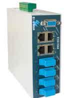 EX61000 Series 8-port 10/100Base Fast Ethernet with up to 1-port Gigabit Industrial Managed Ethernet Switches Overview The EX61000 series, managed, Ethernet switches are designed to operate in the