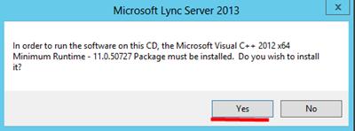 Install Lync Server 2013 Insert CD