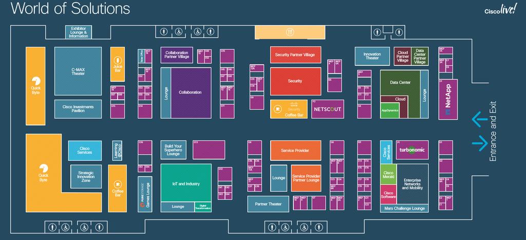 Come talk to our Cisco IT Experts! Cisco on Cisco will have 5 demo booths placed around the Cisco Campus showcasing how Cisco IT designs, deploys, and manages our own solutions.