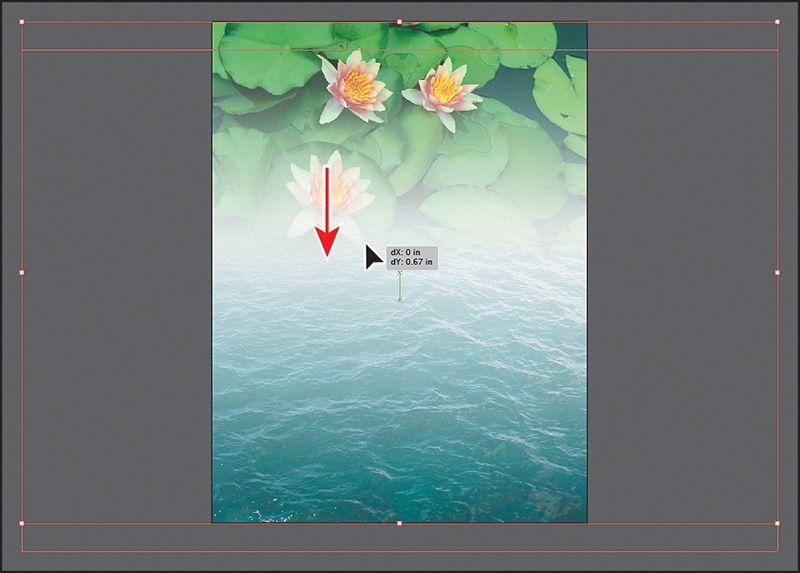 11. In the Transparency panel, click the broken link icon ( ) between the image thumbnail and the mask thumbnail to link the two together again. 12.