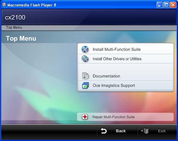 Supplied CD-ROM Multi-Function Suite 1 1 Supplied CD-ROM Multi-Function Suite Start Here OSX Install Multi-Function Suite You can install the Multi-Function Suite software and multifunction drivers.