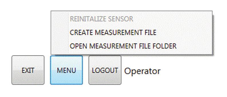 In the resulting file dialog pop-up, navigate to a preferred file location and name the file. To view the folder location of the measurement file: Click the MENU button.